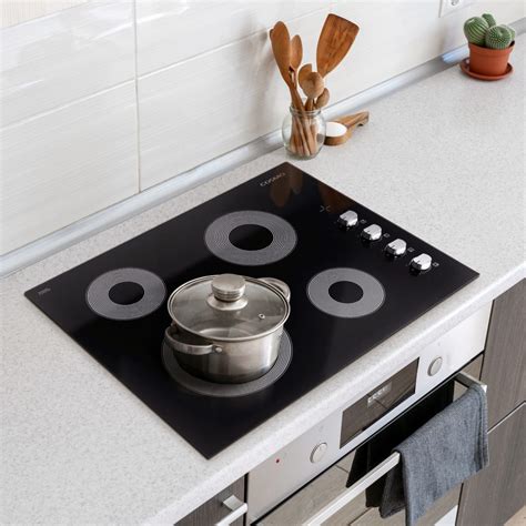 Cos 244ecc 24″ Electric Ceramic Glass Cooktop With 4 Burners And