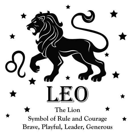 Diy Stick And Peel Astrological Sign Leo Wall Art Decal The Lion