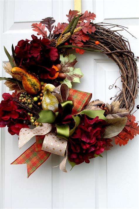 Fall Wreaths Wreath For Front Door Grapevine Wreath Door Hanger Fall