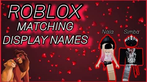 DISPLAY NAMES FOR COUPLES ROBLOX Made By 31din YouTube