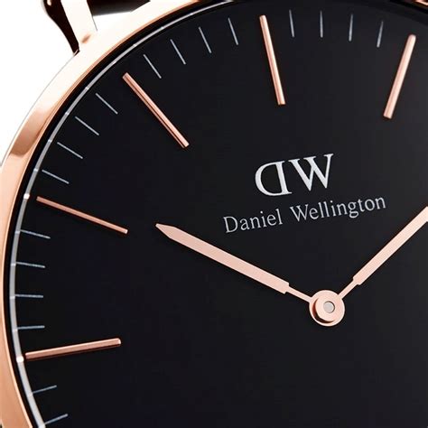 daniel wellington classic 40mm cornwall rg black watch port phillip shop