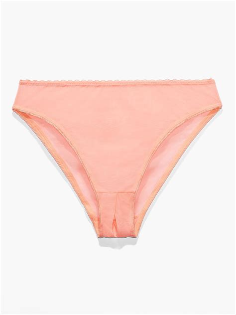 Mesh Crotchless High Leg Bikini In Pink Savage X Fenty Uk United Kingdom