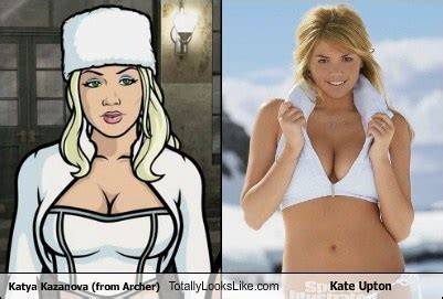 Katya Kazanova From Archer Totally Looks Like Kate Upton Totally