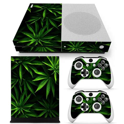 Green Weed Cover Decal Skin Sticker Protector For Microsoft Xbox One