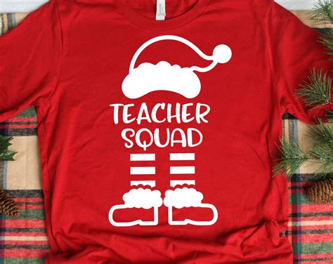 Teacher Squad Svg Santa Svg Christmas Svg Funny Teacher Christmas Svg Santa Shirt Svg Santa