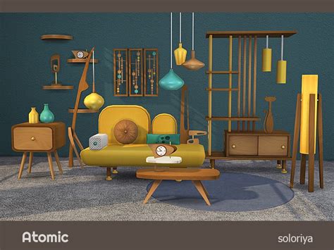 Sims 4 1950s Furniture Cc