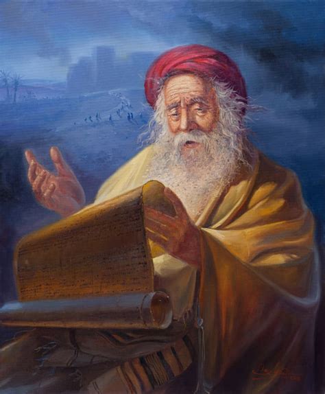 Jewish Painting Jeremiah The Weeping Prophet Alex Levin