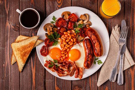 full English breakfast | High-Quality Food Images ~ Creative Market