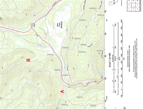Solved Look At The Copy Of The USGS Deer Peak Quadrangle In Chegg Com