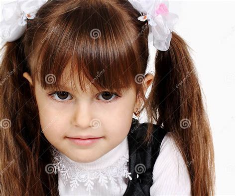 Portrait Of Preschool Girl Stock Image Image Of Eyes 22284957