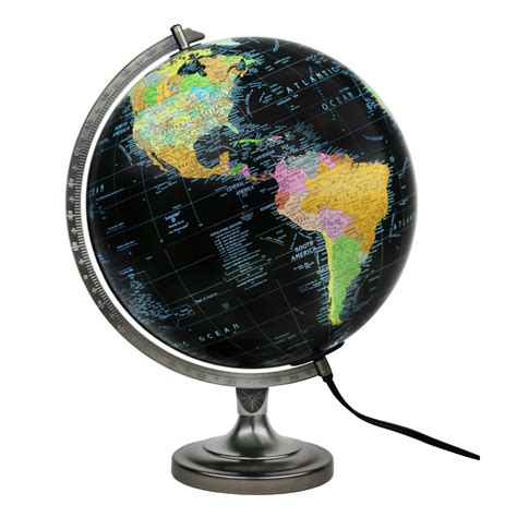 Orion 12″ Black Illuminated Desk Replogle Globes