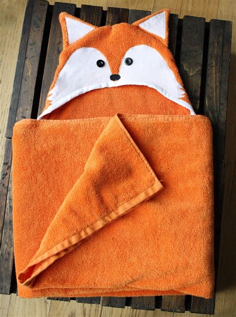 Today Im Going To Show You How I Made This Cute Fox Towel Hooded