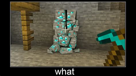 Minecraft Wait What Meme Part 22 Realistic Diamond Ore Youtube