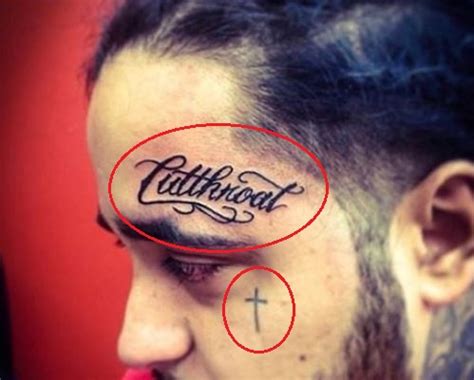 There is another category of tattoos—of rings on the fingers and symbols on the hands—which informs other inmates of the bearer's rank when the bearer is clothed: ASAP Yams' 14 Tattoos & Their Meanings - Body Art Guru