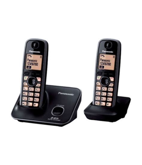 Buy Panasonic Kx Tg3712bx Cordless Landline Phone Black Online At