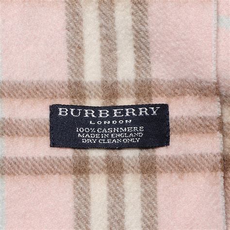 Burberry Cashmere Nova Check Scarf Pink 109281 Fashionphile