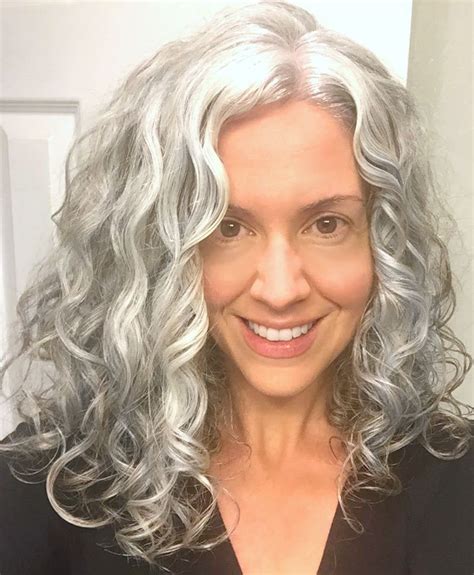Pin By Rochelle Schattner On Hair And Beauty Long Gray Hair Grey Curly