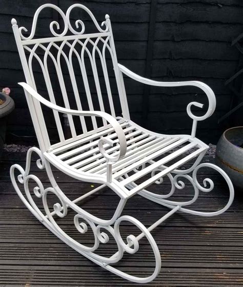 Garden Rocking Chair - White