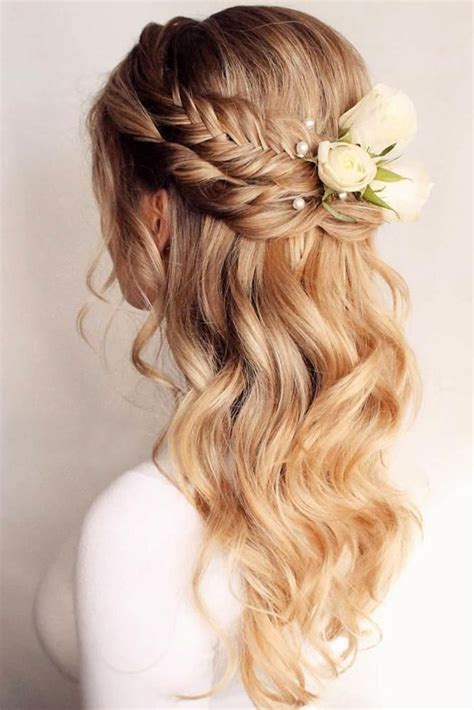 39 Adorable Braided Wedding Hair Ideas Blonde Wedding Hair Braided