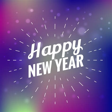Beautiful Happy New Year Card Download Free Vector Art Stock