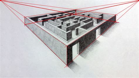 Two Point Perspective 3d Maze