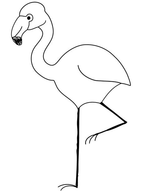 Free Printable Flamingo Coloring Page Clipart Best Clipart Best