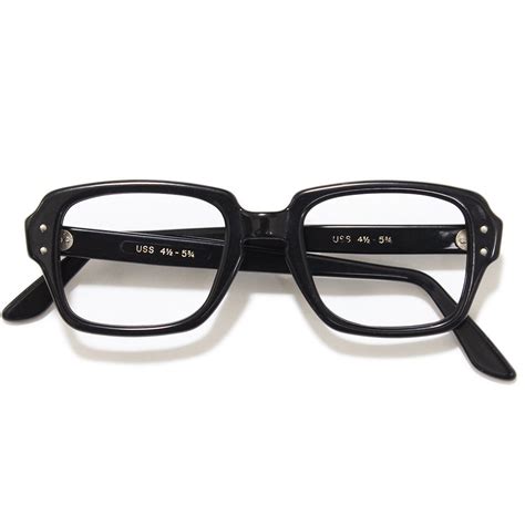 1960 S 70 S Type S9 Uss Military Official Eyeglasses Black ｜ ビンテージ眼鏡 American Classics
