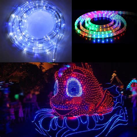 10m20m50m Multi Color Changing Led Rope Lights Outdoor Christmas Tree