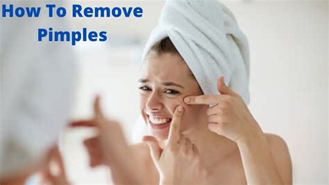How To Remove Pimples Youtube