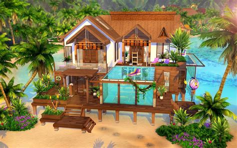 Sims 4 как построить дом на воде 93 фото