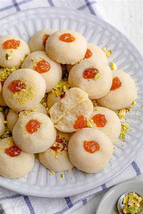 Ghraybeh Middle Eastern Shortbread Cookies Feelgoodfoodie