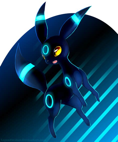 Shiny Umbreon By Legendwaker On Deviantart Umbreon Pokemon Eevee