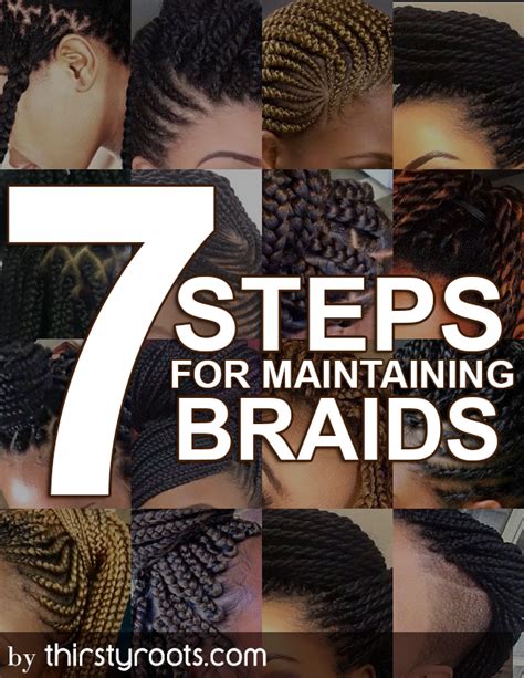 Maintain your beautiful dark locks with muted highlights, that accentuate your deep shade and keep it multidimensional. 7 Steps for Maintaining Braids or Twists