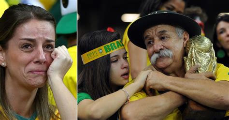 World Cup 2014 Brazil Fans In Floods Of Tears As Their Dream Is Destroyed By Ruthless Germany