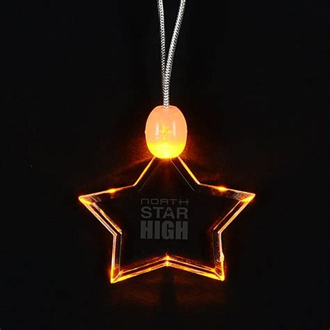 Light Up Pendant Necklace Star 136022 St