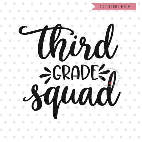 Third Grade Squad Svg Hello Third Grade Svg First Day Of Etsy Singapore