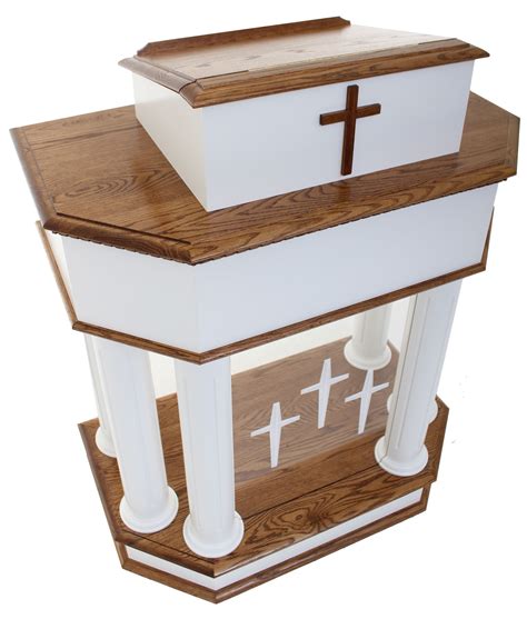 The Stately 830w Pulpit Is An Impressive Asset To The Pulpit Area The