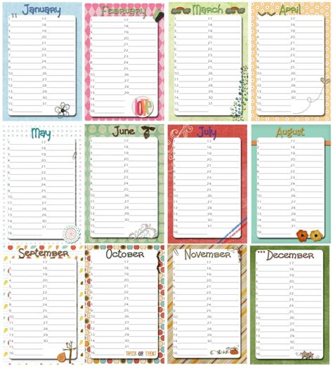 Check spelling or type a new query. Yearly Birthday Calendar | templates free printable
