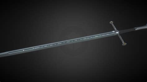 Narsil Anduril Aragorn Sword 3d Model By Svyatoslavsol 1cb03af