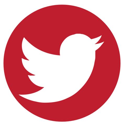 Download High Quality Twitter Logo Png Red Transparent Png Images Art