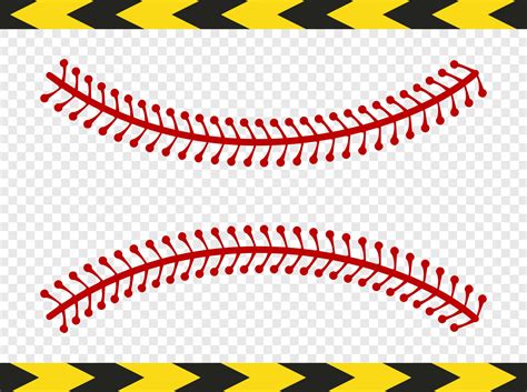 Softball Stitches Clipart