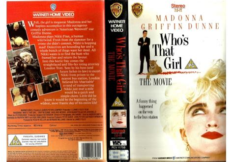 Whos That Girl 1987 On Warner Home Video United Kingdom Betamax