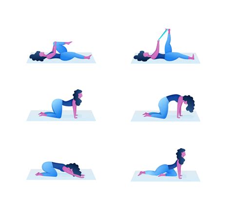 Stretch Routine Illustrations Attachment By Yummygum Illustration Stretch Routine