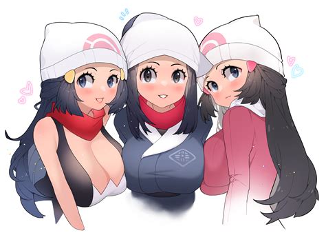 Dawn And Akari Pokemon And 3 More Drawn By Sumisumii Danbooru