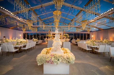 Wedding Reception Night Sky In Clear Tent White Gold Reception Decor