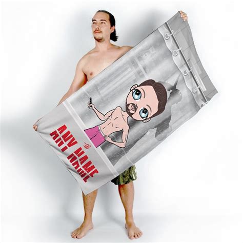Mrcb Psycho Shower Stalker Beach Towel