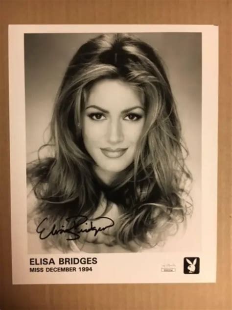 Elisa Bridges Miss December Actress Model Boldly Signed X Photo Jsa Cer Picclick