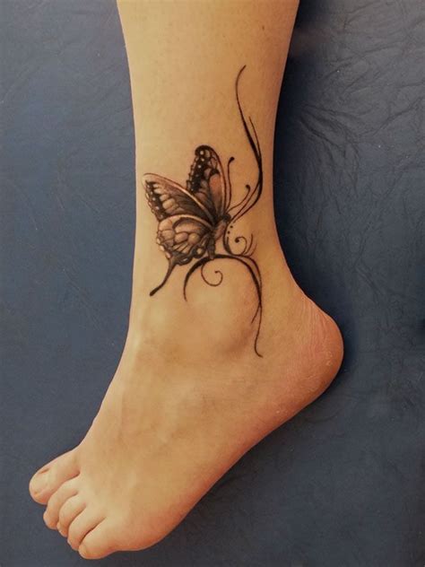 Ankle Butterfly Tattoo Designs Nodalukaa