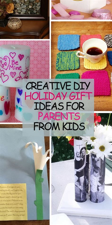 List of christmas gift ideas for parents. Creative DIY Holiday Gift Ideas for Parents from Kids - Hative
