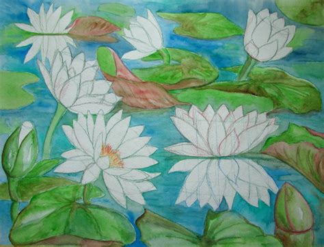 The complete lotus flower drawing tutorial in one image. Lily Pad Flower Drawing at GetDrawings | Free download